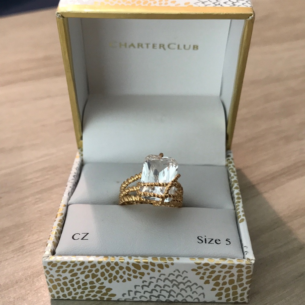 Charter Club CZ size 5/6 ring